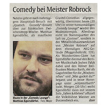 Comedy bei Meister Robrock